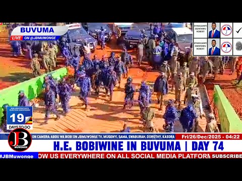 Bobi Wine Finally Boards the Ship Leaving Buvuma Under Heavy Military & JATT Escort