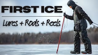 FIRST ICE! My FAVORITE Walleye Gear for Ice Fishing (Lures, Rods, Reel, & Line)