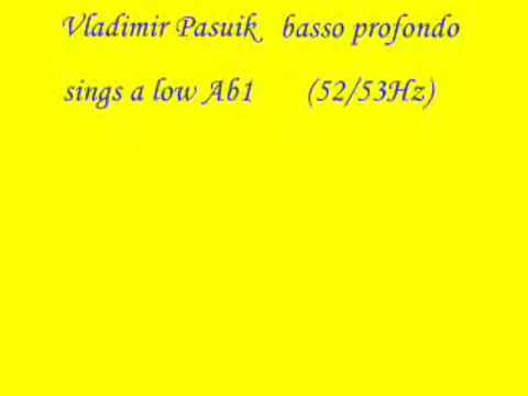 lowest note Vladimir Pasuik & Viktor Wichniakov