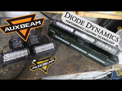 Auxbeam Vs Diode Dynamics Offroad Rally Car LED Lightbar Review and Comparison