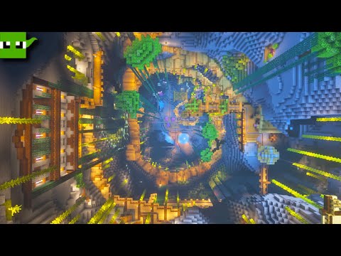 Minecraft Dwarven Lush Cave Amethyst Mine Timelapse