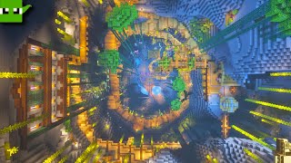 Download lagu Minecraft Dwarven Lush Cave Amethyst Mine Timelapse mp3