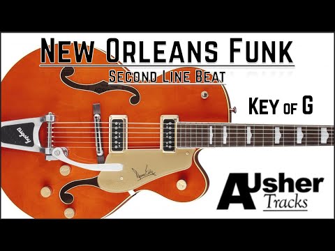 New Orleans Funk in G | Guitar Backing Track
