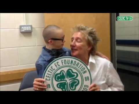 Rod Stewart and Jay Beatty 2016 Celtic FC Christmas Appeal