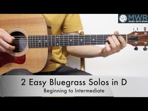Easy Bluegrass Solos in D - Guitar Lesson
