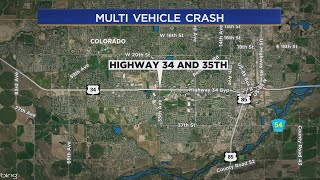 Multi-Vehicle Crash Shuts Down Highway 34 And 35th Avenue Intersection In Greeley