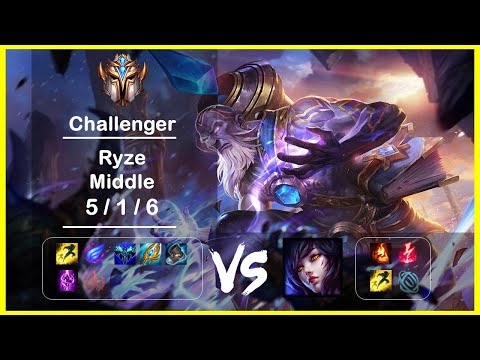 KR Challenger Replays Middle Ryze vs Ahri Ep.2552