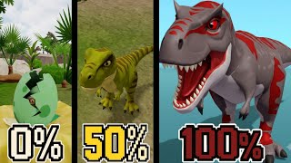 Aku 100% TREX di Dino Simulator