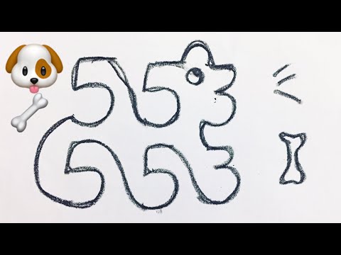 🐕 Dog drawing with number 553#dogvideos#553#art#shorts#numberart#numberdrawing#dogvideos#vidya