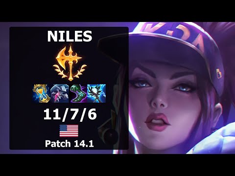 Niles Akali TOP vs Kled| Patch 14.1 NA Challenger