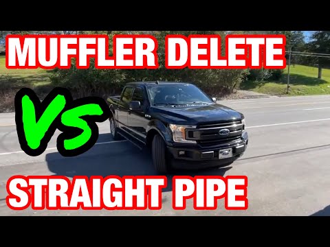 Ford F-150 5.0L COYOTE V8: MUFFLER DELETE Vs STRAIGHT PIPES!