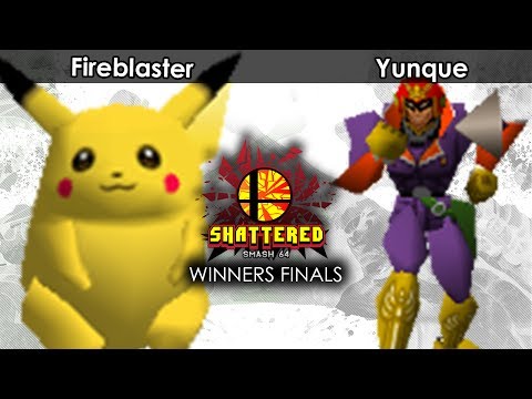 Smash 64: Fireblaster (Pikachu) V Yunque (Falcon/Jigglypuff) - Shattered 66 Tournament SSB64