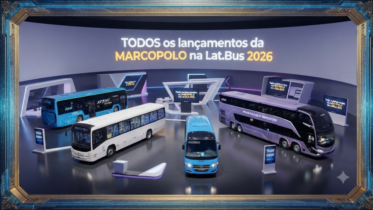 Simplemente TODOS os lançamentos da MARCOPOLO na Lat.Bus 2026 | Walkaround Frota&Cia