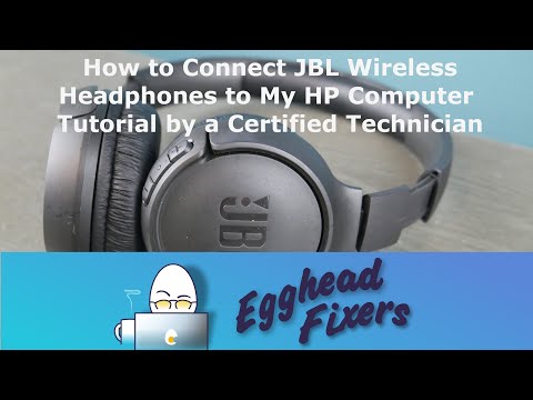 How to Connect JBL Wireless Headphones to My HP Computer - Tutorial by a Certified Technician