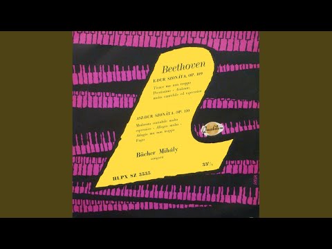 Szonáta, E-dúr - zongorára Op. 109 III. Andante molto cantabile ed espressivo