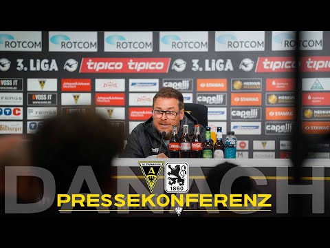 Press conference after Alemannia Aachen - TSV 1860 Munich