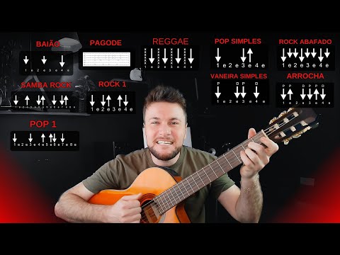 10 Batidas para 10 estilos Musicais Diferentes - Aula de RITMOS para Violão