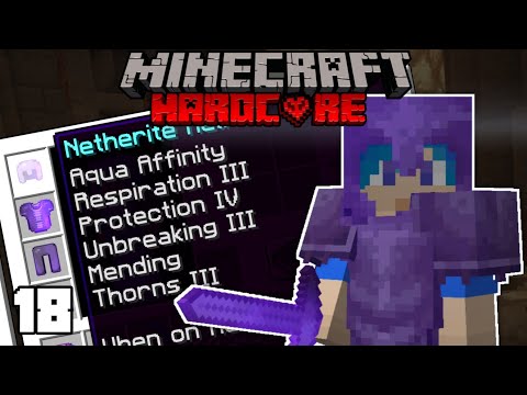 Netherite Armor Full Enchant | Minecraft Survival Hardcore #18