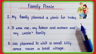 How to write an essay on Family Picnic in English || 10 lines on Family Picnic ||