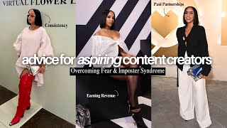 ADVICE VLOG: Stop Letting Fear Hold You Back! Content Tips, Imposter Syndrome, Revenue & More!