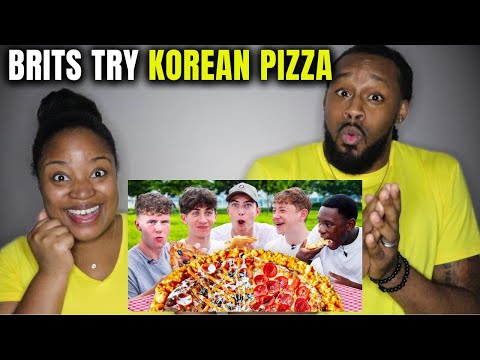 🇬🇧🇰🇷 British Highschoolers try Korean Pizza Delivery for the first time! (American Couple Reacts)