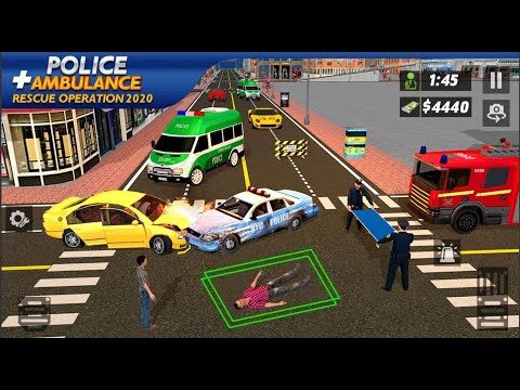 Policeman Ambulance Driver Simulator #1 - Emergency Rescue Truck - Android Gameplay