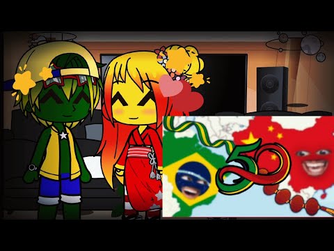 países reagindo a 50 anos Brasil-China 🇧🇷🇨🇳
