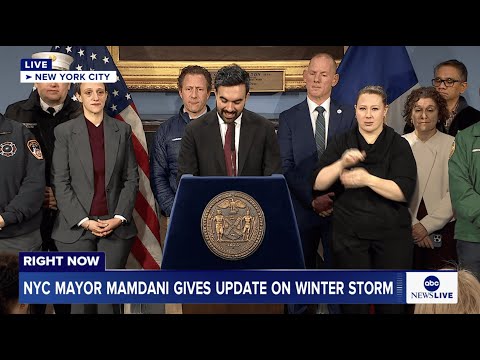 New York City Mayor Mamdani gives update on winter storm: LIVE