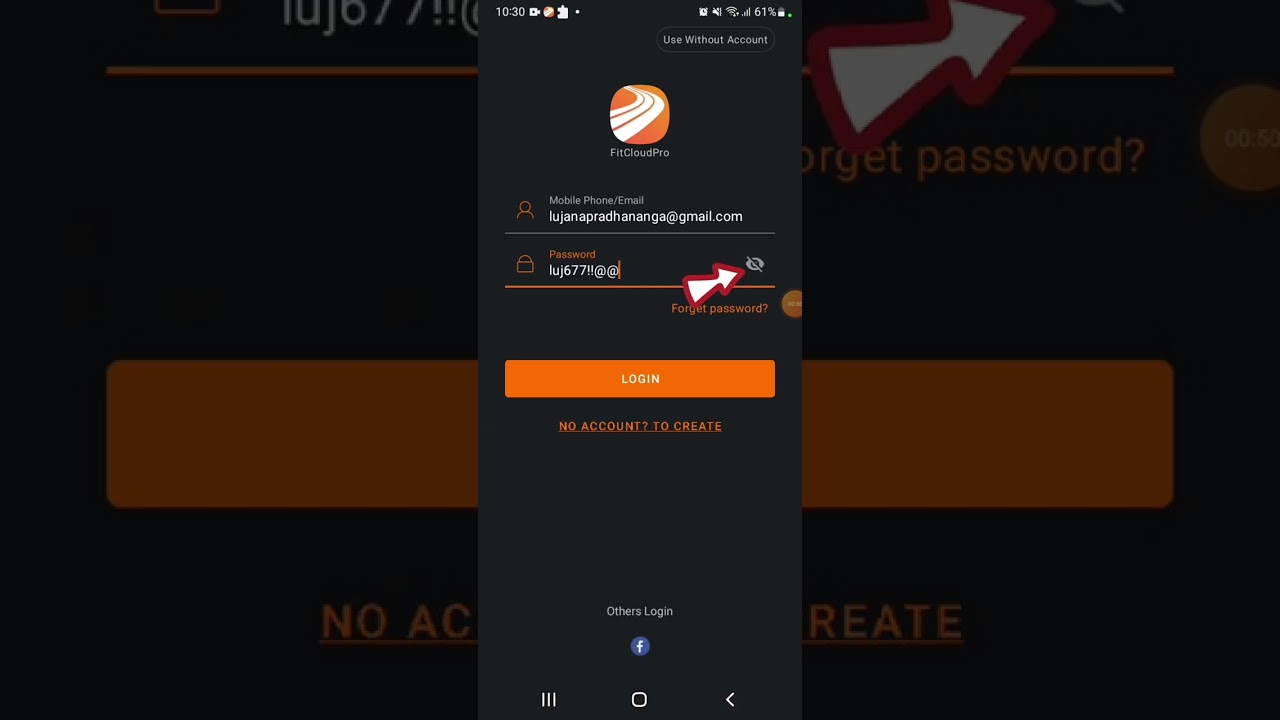 How to login to your FitCloudPro's account?