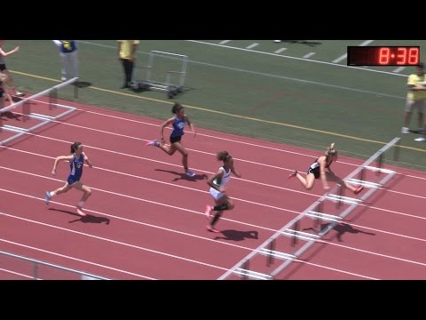 2016 TF - CIF-SS D3 Prelims - Girls 100M Hurdles (5 Heats)