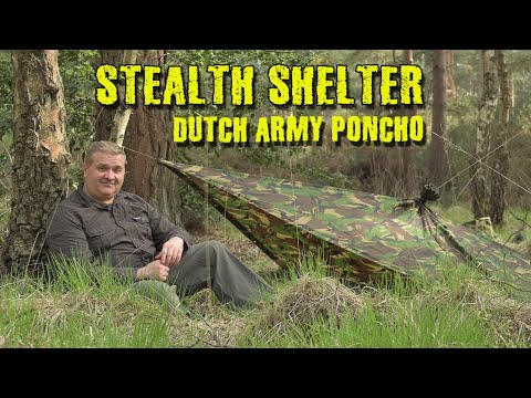 Stealth Camping Shelter | Dutch army Poncho Review
