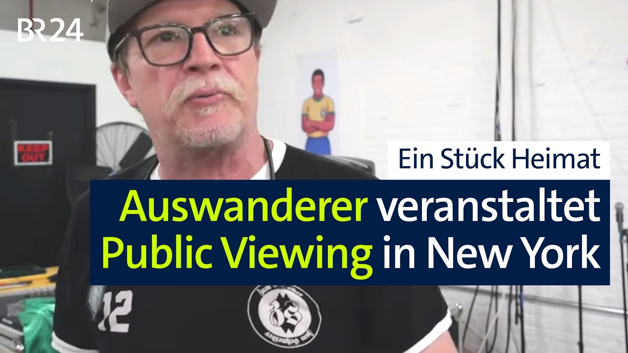 Exil-Deutsche jubeln und verzweifeln beim Public Viewing in New York | Abendschau | BR24