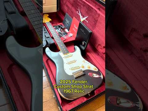 Immagine 2025 Fender Custom Shop ‘67 Stratocaster Relic Neck Binding - Charcoal Frost Metallic - 20