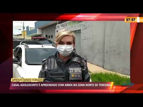 Casal adolescente é apreendido com arma na zona norte de Teresina 19 03 2021