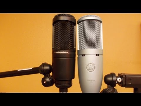 The Audio-Technica AT2020 vs the AKG Perception 120 sound comparison