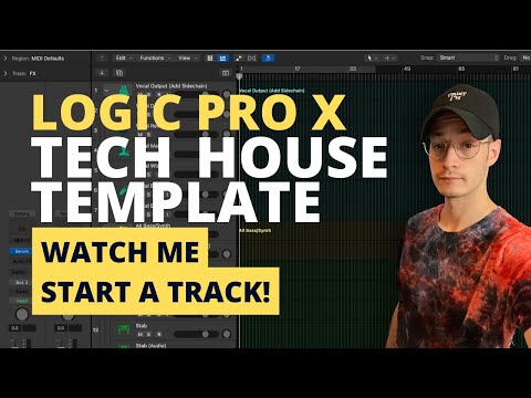 LOGIC PRO TECH HOUSE TEMPLATE (+ watch me start a track!)