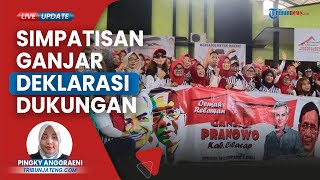 Ratusan Simpatisan Oemah Relawan Cilacap Deklarasikan Dukungan Ganjar-Mahfud, Target 85% Suara