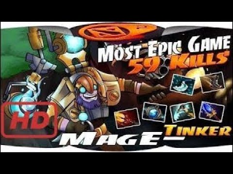 DOTA 2 PRO 2017 | MagE- [Tinker] Most Epic Game 59 Kills - Dota 2