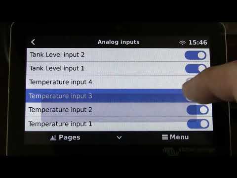 Using Victron Cerbo GX to monitor water tank levels