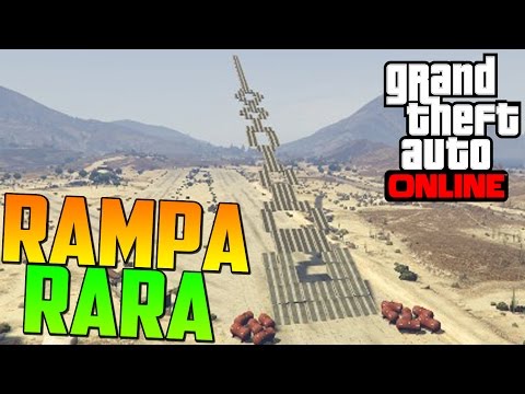 MEGA RAMPA RARA! QUE ES ESTO?! - Gameplay GTA 5 Online Funny Moments (Carrera GTA V PS4)