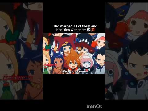 The Only MC in a Harem Anime to marry and have kids with all the ladies💀💯 | Anime Moments #anime #fy