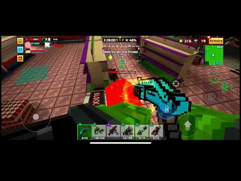 Trying out my iPhone XS in Pixel Gun 3D