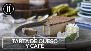 Una tarta de queso y café sin horno que nos tiene enganchados