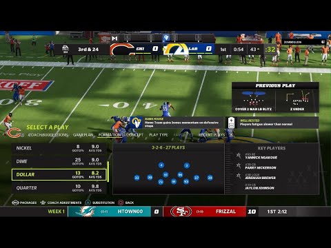 Madden NFL 22 vs rams online Franchise