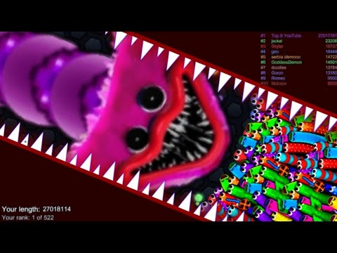 Slither.io A.I. Kissy Missy Vs Pro Snakes - Epic Skin Slitherio Vip Best Gameplay - World Record