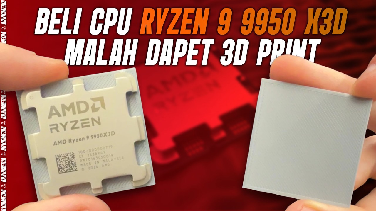 🔴 Live Stream #336 Beli Processor Ryzen 9 9950X3D, Dapetnya Malah 3D Print?