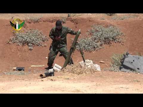 استهداف مقرات تنظيم داعش بقذائف الهاون من قبل لواء السلطان مراد على جبهة دلحة في ريف حلب