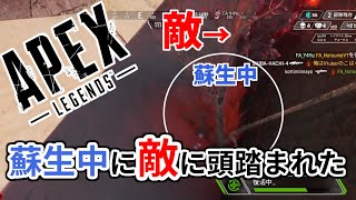 【APEX】蘇生中、敵のブラハに頭を踏まれました。【エーペックスレジェンド】