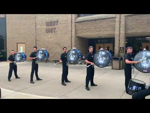 Bass Feature: Blue Devils Drumline warmup for the Murfreesboro, TN show on Friday, July 26, 2019.
