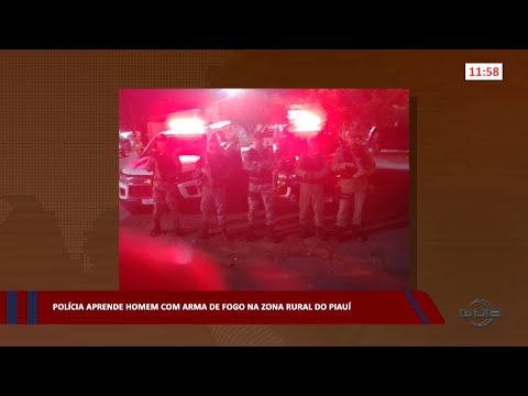 Polícia apreende homem com arma de fogo na zona rural do Piauí 10 04 2023